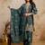women embroidered regular kurta with palazzos & with dupatta