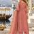 women ethnic motifs embroidered kurta with palazzos & with dupatta