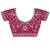 Pink embellished embroidered satin heavy work saree