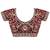 Maroon embellished embroidered satin heavy work saree