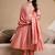 women ethnic motifs embroidered regular thread work  silk kurta with trousers & with dupatta