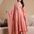 women ethnic motifs embroidered regular thread work  silk kurta with trousers & with dupatta