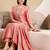 women ethnic motifs embroidered regular thread work  silk kurta with trousers & with dupatta