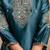 women embroidered regular kurta with palazzos & with dupatta
