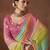 Green bandhani sequinned saree