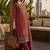 women ethnic motifs printed regular  silk kurta & trousers with dupatta