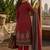 women ethnic motifs printed regular  silk kurta & trousers with dupatta