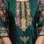 women ethnic motifs printed regular thread work kurta with palazzos & with dupatta