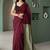 Maroon  cotton khadi saree