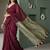 Maroon  cotton khadi saree