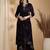 floral printed v-neck sequinned straight kurta with palazzos