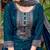 women ethnic motifs embroidered regular thread work kurta with patiala & with dupatta