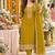 women ethnic motifs embroidered regular sequinned kurta with trousers & with dupatta