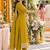 women ethnic motifs embroidered regular sequinned kurta with trousers & with dupatta