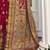 Burgundy floral poly georgette designer saree