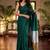 Teal zari  cotton khadi saree