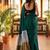 Teal zari  cotton khadi saree