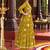 women printed empire mirror work  cotton kurta with trousers & with dupatta