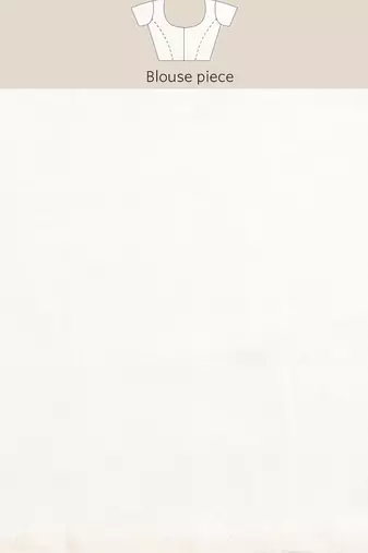 Green green & white floral embroidered organza saree