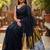 Black zari  cotton khadi saree