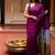 Magenta zari  cotton khadi saree