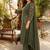 women ethnic motifs embroidered regular thread work  cotton kurta with trousers & with