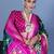 Teal ethnic motifs silk blend pochampally saree