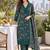 women floral printed  cotton kurta with trousers & with dupatta
