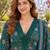 women floral printed  cotton kurta with trousers & with dupatta