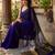Purple woven design zari  cotton khadi saree