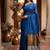 Blue woven design zari  cotton handloom khadi saree