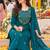 women ethnic motifs embroidered regular mirror work  cotton kurta with trousers & with