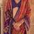 Peach silk blend patola saree