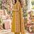 women ethnic motifs printed regular mirror work  cotton kurta with trousers & with dupatta