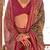Sea green ethnic motifs silk blend patola saree