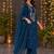 women ethnic motifs embroidered regular thread work  cotton kurta with trousers & with