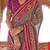 Turquoise silk blend patola saree