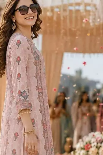 women ethnic motifs printed regular kurta with trousers & with dupatta