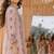 women ethnic motifs printed regular kurta with trousers & with dupatta