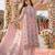 women ethnic motifs printed regular kurta with trousers & with dupatta