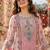 women ethnic motifs printed regular kurta with trousers & with dupatta