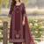 women ethnic motifs embroidered regular mirror work  cotton kurta with trousers & with