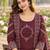 women ethnic motifs embroidered regular mirror work  cotton kurta with trousers & with