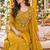 women embroidered mirror work  cotton kurta with trousers & with dupatta