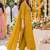 women embroidered mirror work  cotton kurta with trousers & with dupatta
