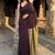 Brown  cotton khadi saree with blouse