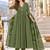 women ethnic motifs printed empire mirror work  cotton kurta with trousers & with dupatta