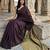 Brown  cotton khadi saree with blouse