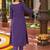 women ethnic motifs embroidered regular mirror work  cotton kurta with trousers & with