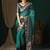 Blue blue ethnic motifs woven design zari  georgette kanjeevaram saree